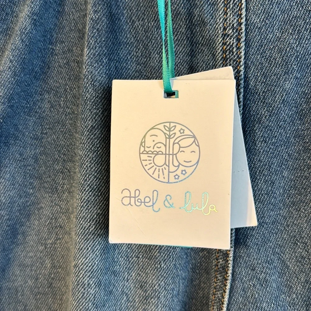 ABEL & LULA DENIM DENIM ROMPER . Kids 6 yrs